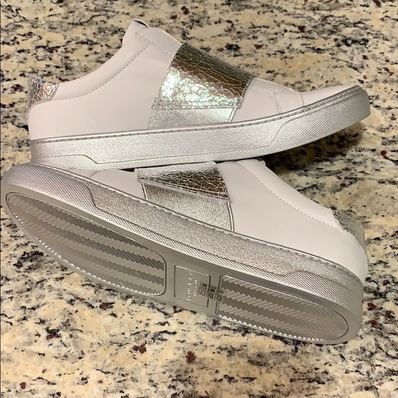 Donna Karan Metallic Pull-On Sneakers - Picture 4 of 8